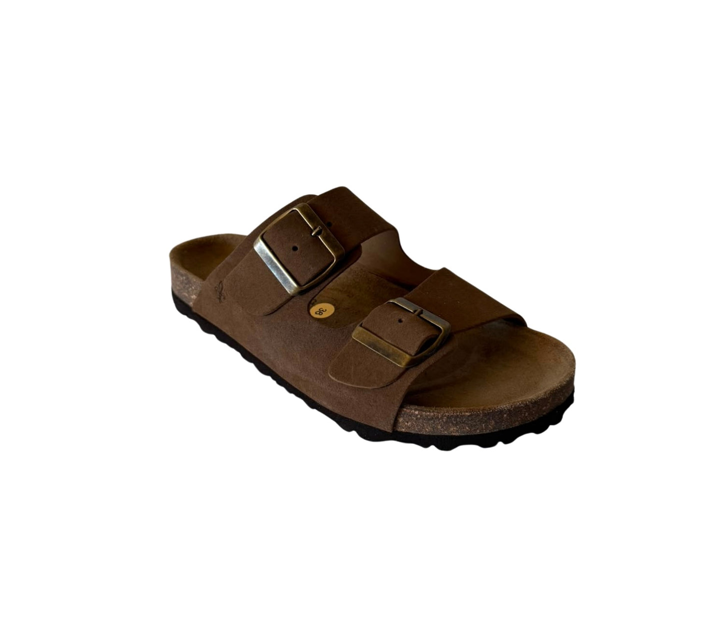 Chinelo de fivela Taupe