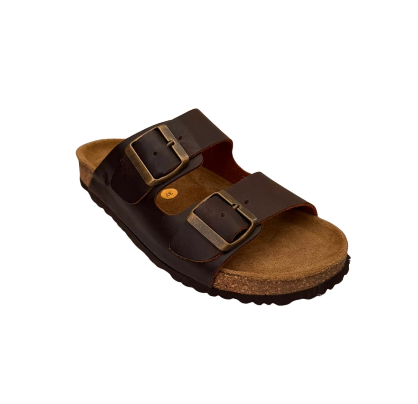 Chinelo de fivela Castanho Velho