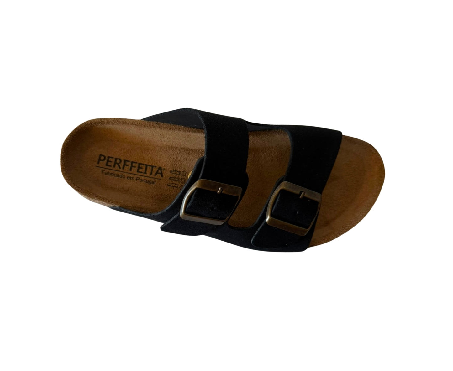 Chinelo de fivela Preto
