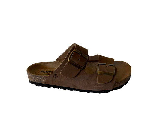 Chinelo de fivela Taupe