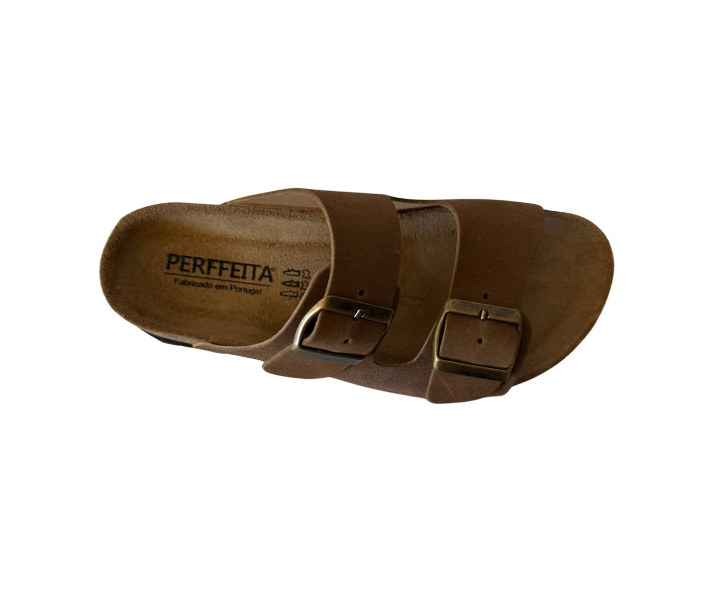 Chinelo de fivela Taupe