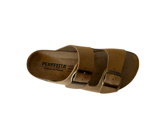 Chinelo de fivela Beje