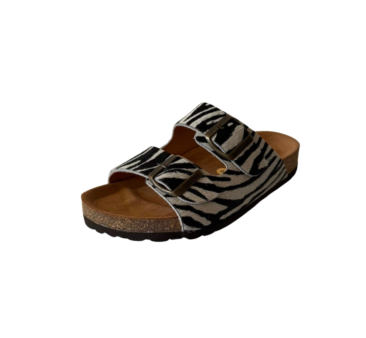 Chinelo de fivela Pelo Zebra