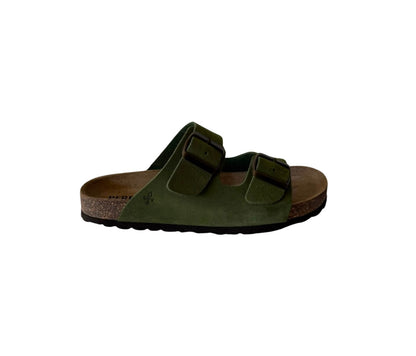 Chinelo de fivela Verde Bosco