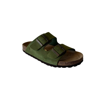 Chinelo de fivela Verde Bosco
