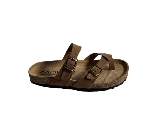 Chinelo de dedo Taupe